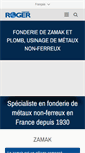 Mobile Screenshot of fonderieroger.fr